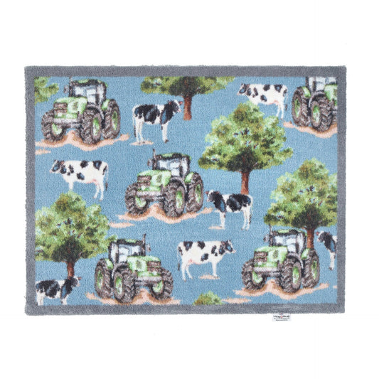 Hug Rug Country Collection Farmyard Tractors & Cows 65x85cm Mat