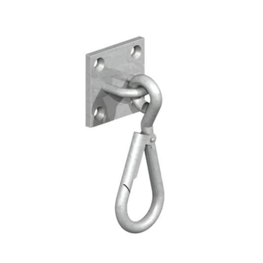 Gatemate Galvanised Bucket Clip on Plate 2 x 2 Inch