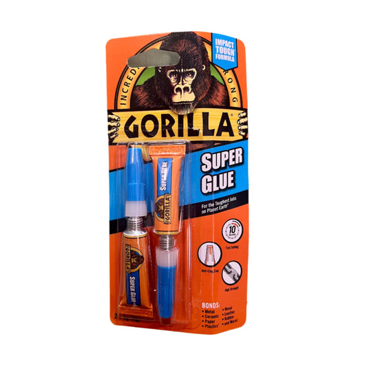 Gorilla Super Glue Impact Tough Fast Setting 2 x 3g