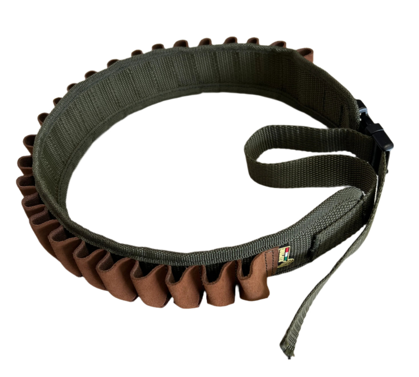 Cartridge Belt 12G Leather Pockets Webbing Shooting