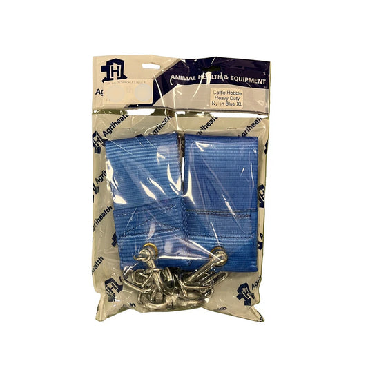 HD Cattle Hobble Nylon Shackles Blue Heavy Duty