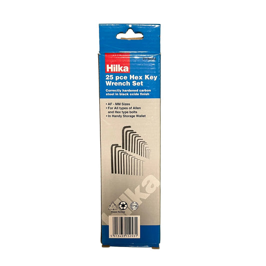 Hilka 25 Piece Hex Key Wrench Set