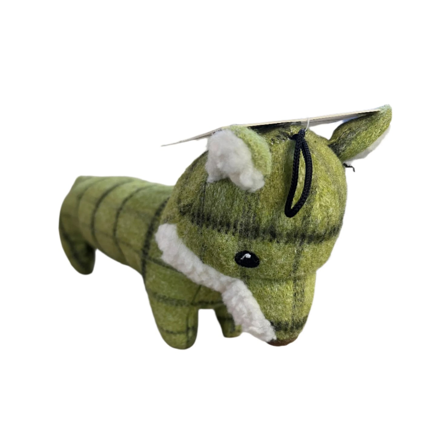 House Of Paws Tweed Plush Fox Dog Toy