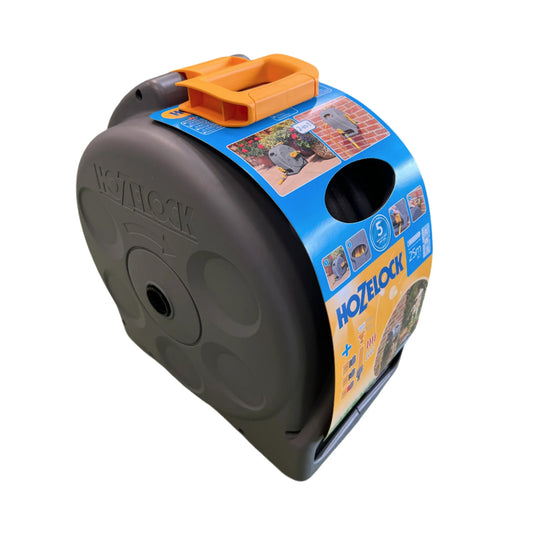 Hozelock 2 In 1 Compact Reel 25m Hose Pipe