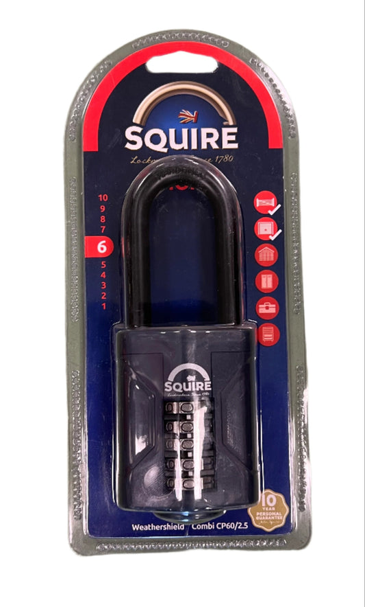 Squire Weatherproof Combination Padlock CP60/2.5
