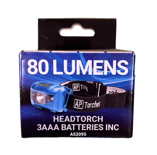 AP 80 Lumens Led Head Torch 57 Metres Beam