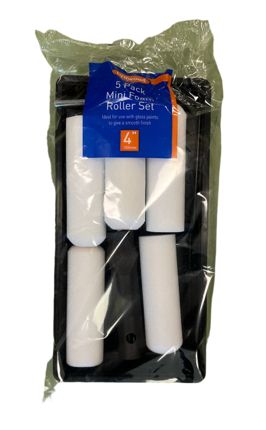 Lynwood 5 Pack Mini Foam Roller Set 4"