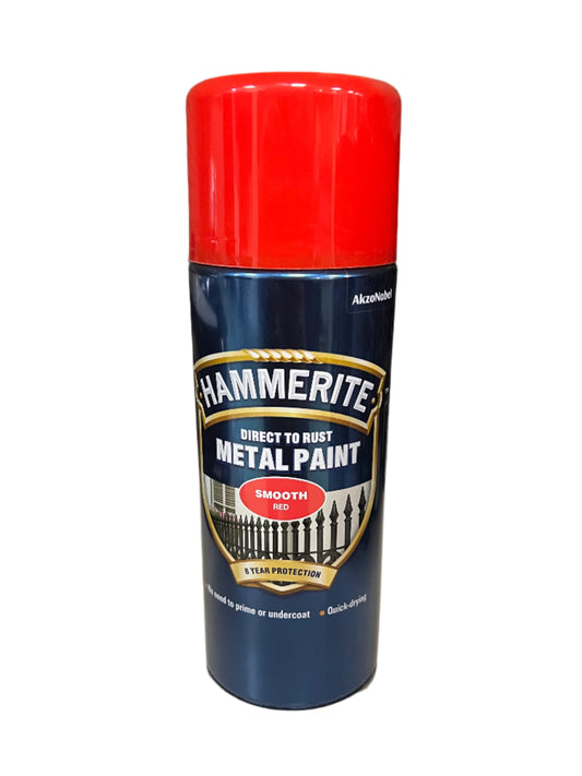 Hammerite Aerosole Smooth Red Direct To Rust Paint 400ML