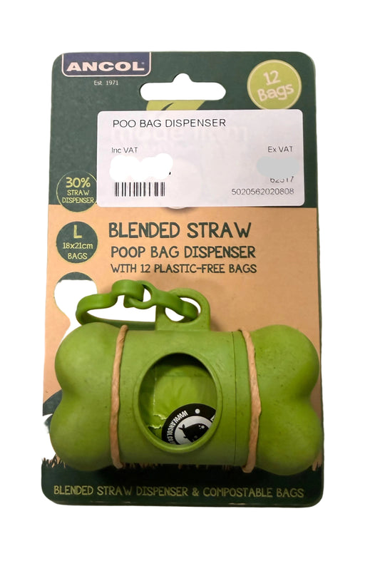 Ancol Blended Straw Poop Bag Dispenser