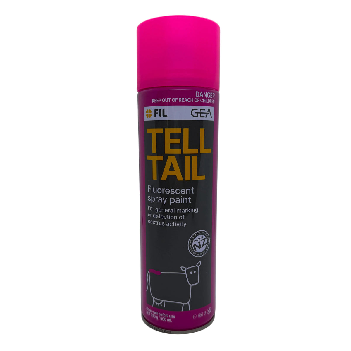 FIL Tell Tail Fluorescent Livestock Marking Spray Paint 500m