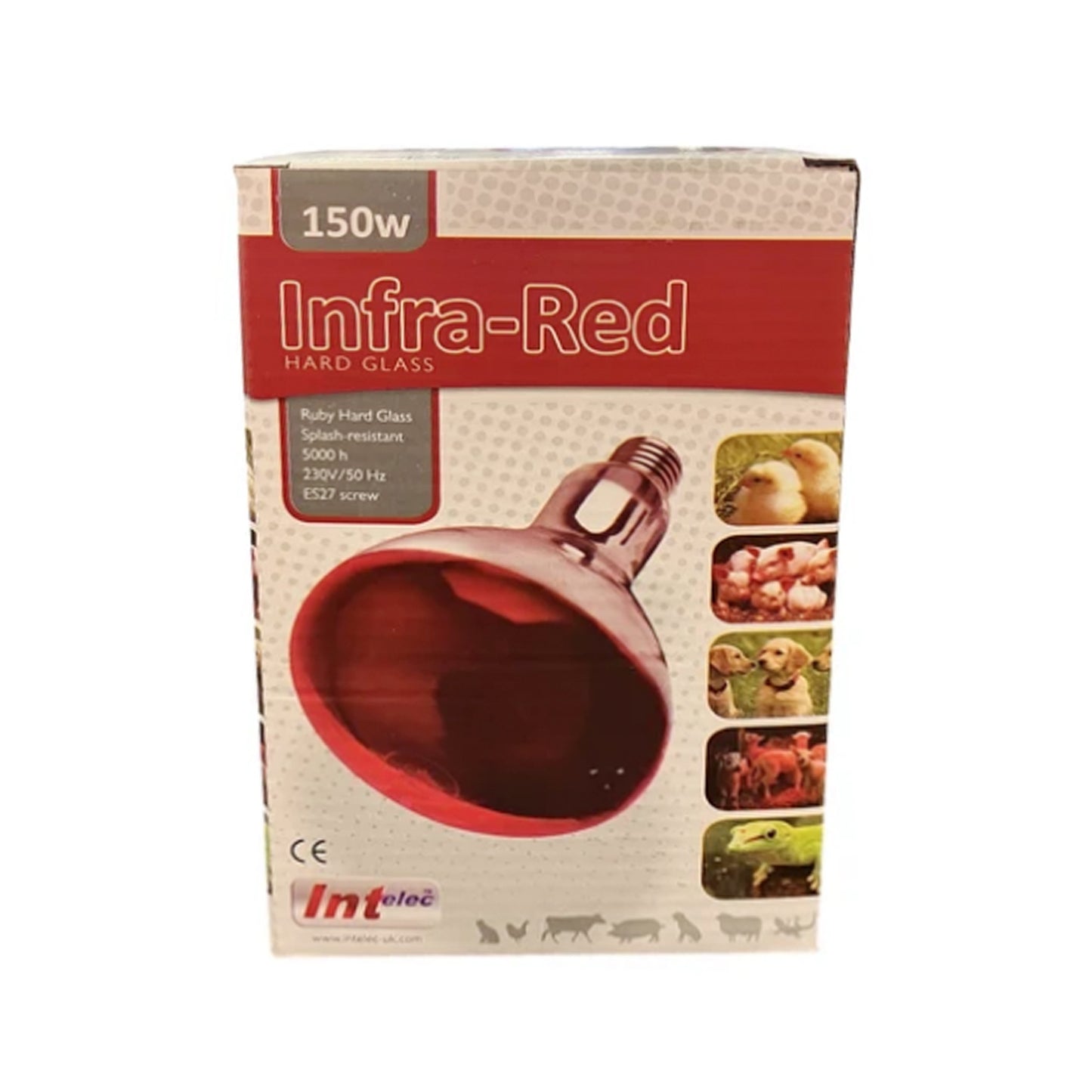 Interlec Ruby Red Infra-Red Heat Bulb 150W