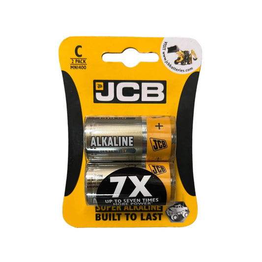 JCB Super Alkaline C MN1400 Battery 2 Pack