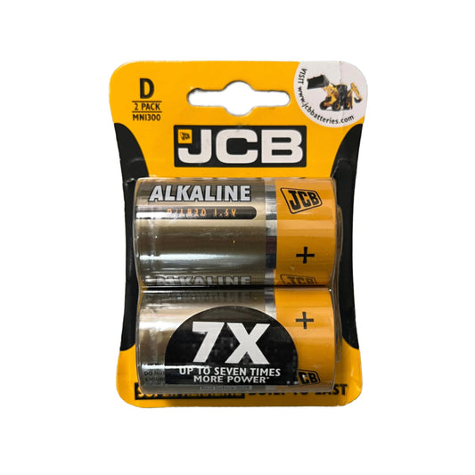 JCB Super Alkaline D MN1300 Battery 2 Pack