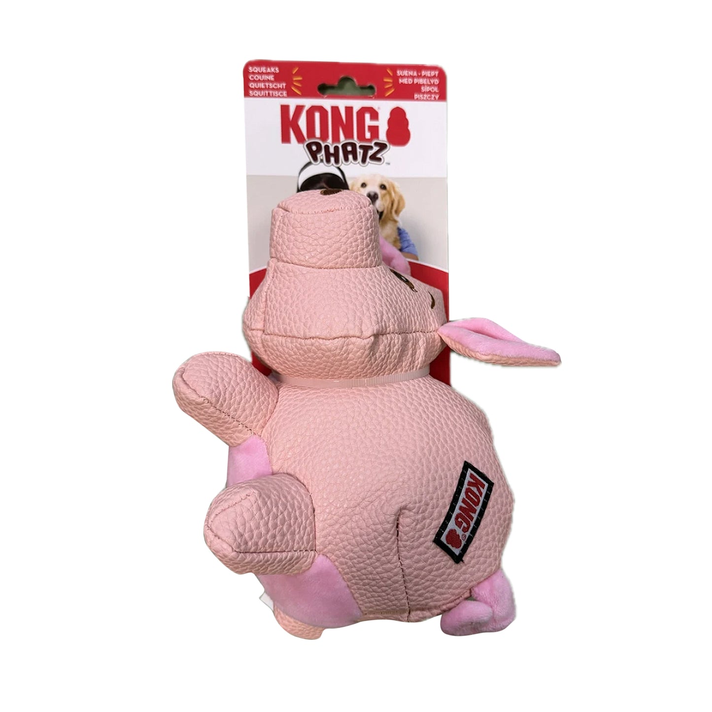 KONG Phatz Pig Dog Toy