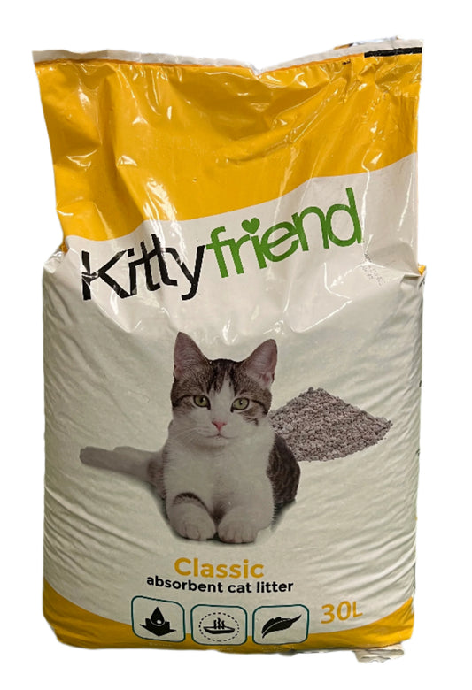 Kitty Friend Classic Absorbent Cat Litter 30L