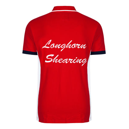 Horner Longhorn Shearing Hereford Red Polo Shirt