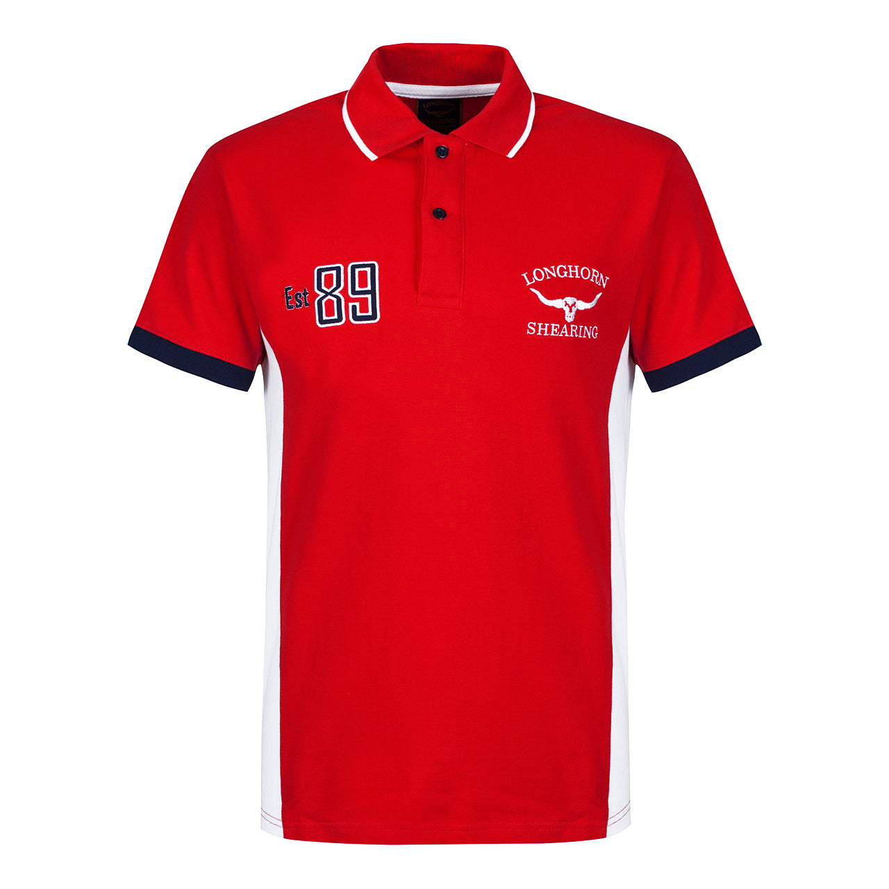 Horner Longhorn Shearing Hereford Red Polo Shirt
