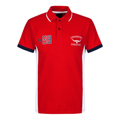 Horner Longhorn Shearing Hereford Red Polo Shirt