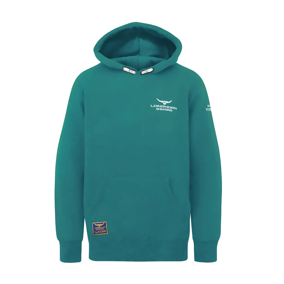 Longhorn Shearing Kids Signature Series Hoodie Teal