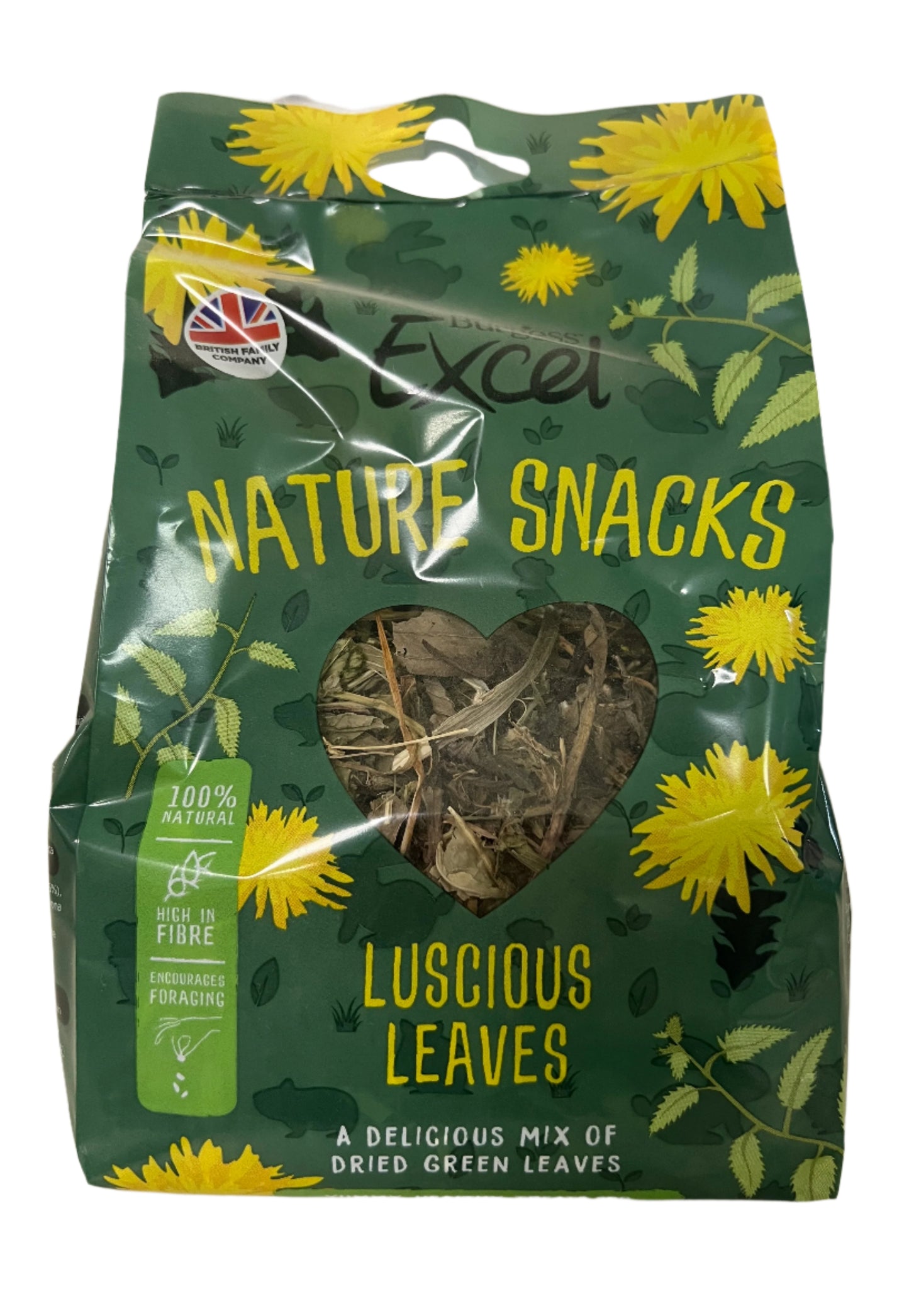 Burgess Excel Nature Snacks Luscious Leaves For Rabbits & Guinea Pigs