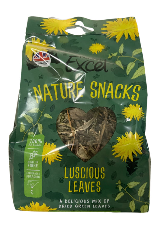 Burgess Excel Nature Snacks Luscious Leaves For Rabbits & Guinea Pigs