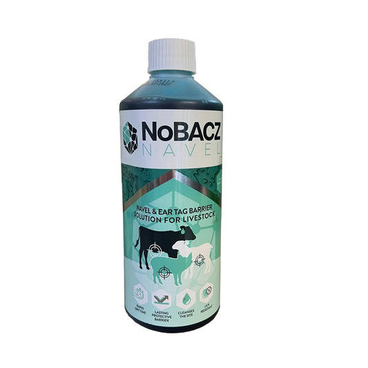 NoBACZ Navel & Ear Tag Barrier Solution For Livestock
