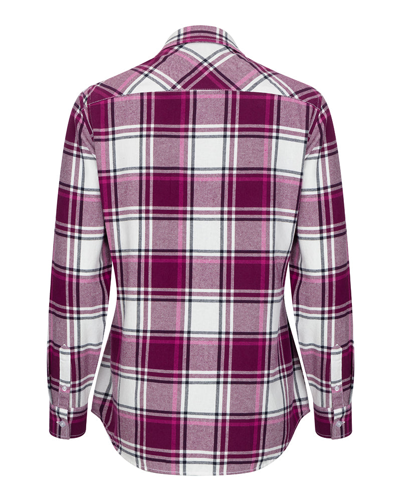 hoggs Of Fife  Caitlyn Ladies Check Flannel Shirt