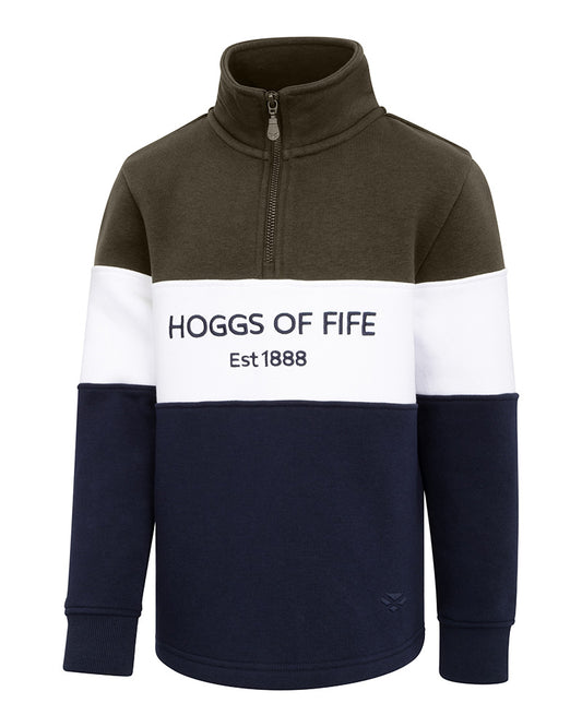 Hoggs Of Fife Dumfries 1888 Junior 1/4 Zip Sweatshirt