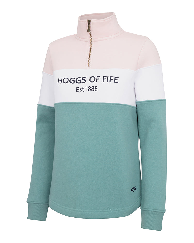 Hoggs Of Fife Est 1888 Dumfries Ladies 1/4 Zip Sweatshirt
