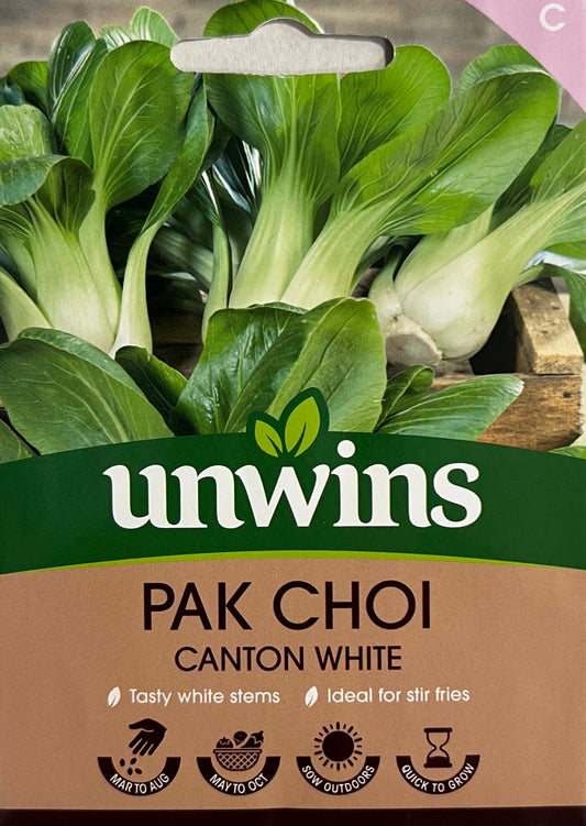 Unwins Pak Choi Canton White – Vegetable Seeds