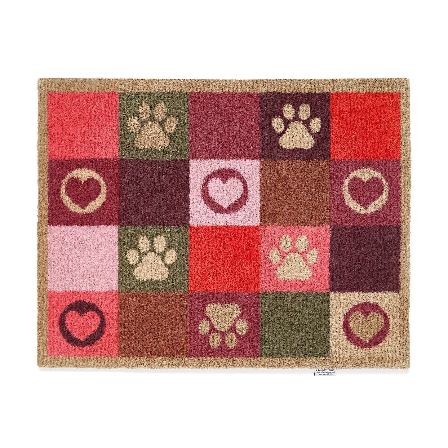Hug Rug Patchwork Paws 65x85cm Mat