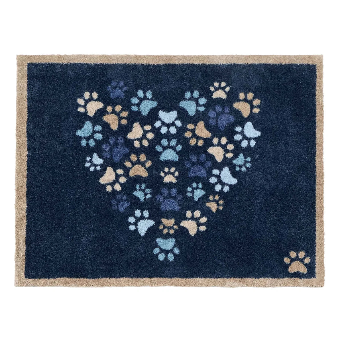 Hug Rug Paws Love Blue 65x85cm