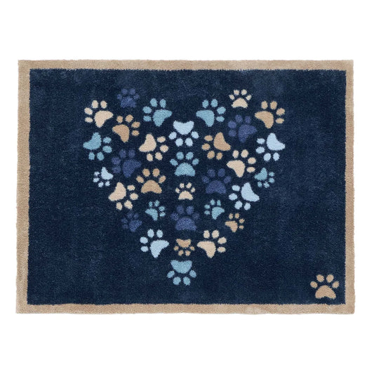 Hug Rug Paws Love Blue 65x85cm