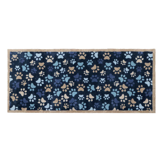 Hug Rug Paws Love Blue Runner 65x150cm