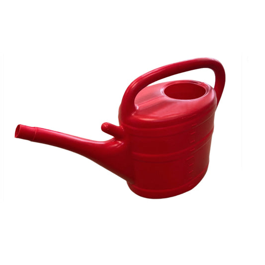 Red Plastic Watering Can 10L