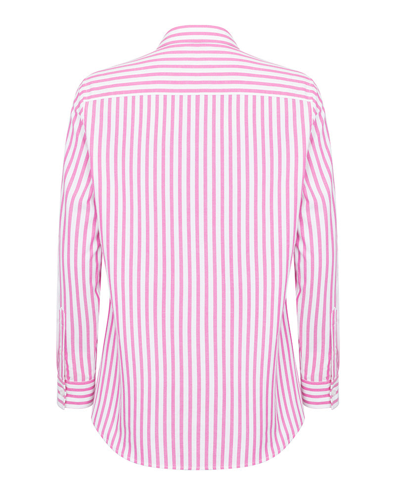 Hoggs of Fife Sophia Oversized Stripe Shirt Ladies 100% soft cotton