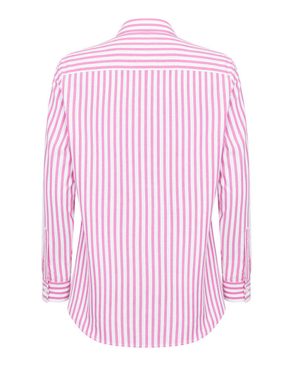 Hoggs of Fife Sophia Oversized Stripe Shirt Ladies 100% soft cotton