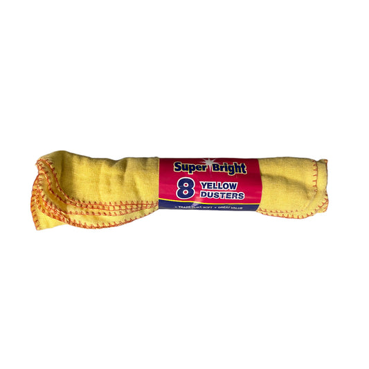 Super Bright Yellow Dusters 8 Pack
