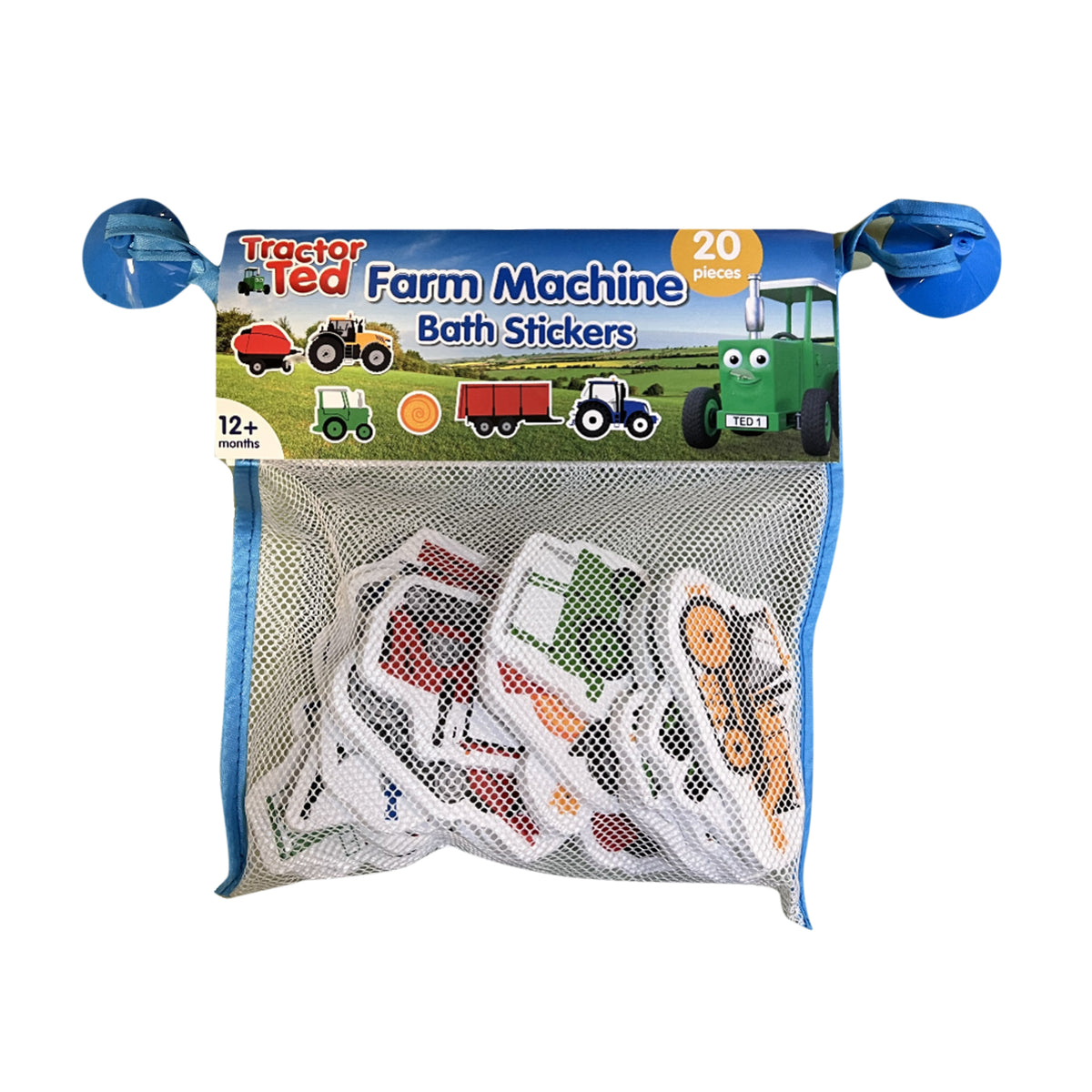 Tractor Ted Farm Machine Bath Stickers 20 Pieces