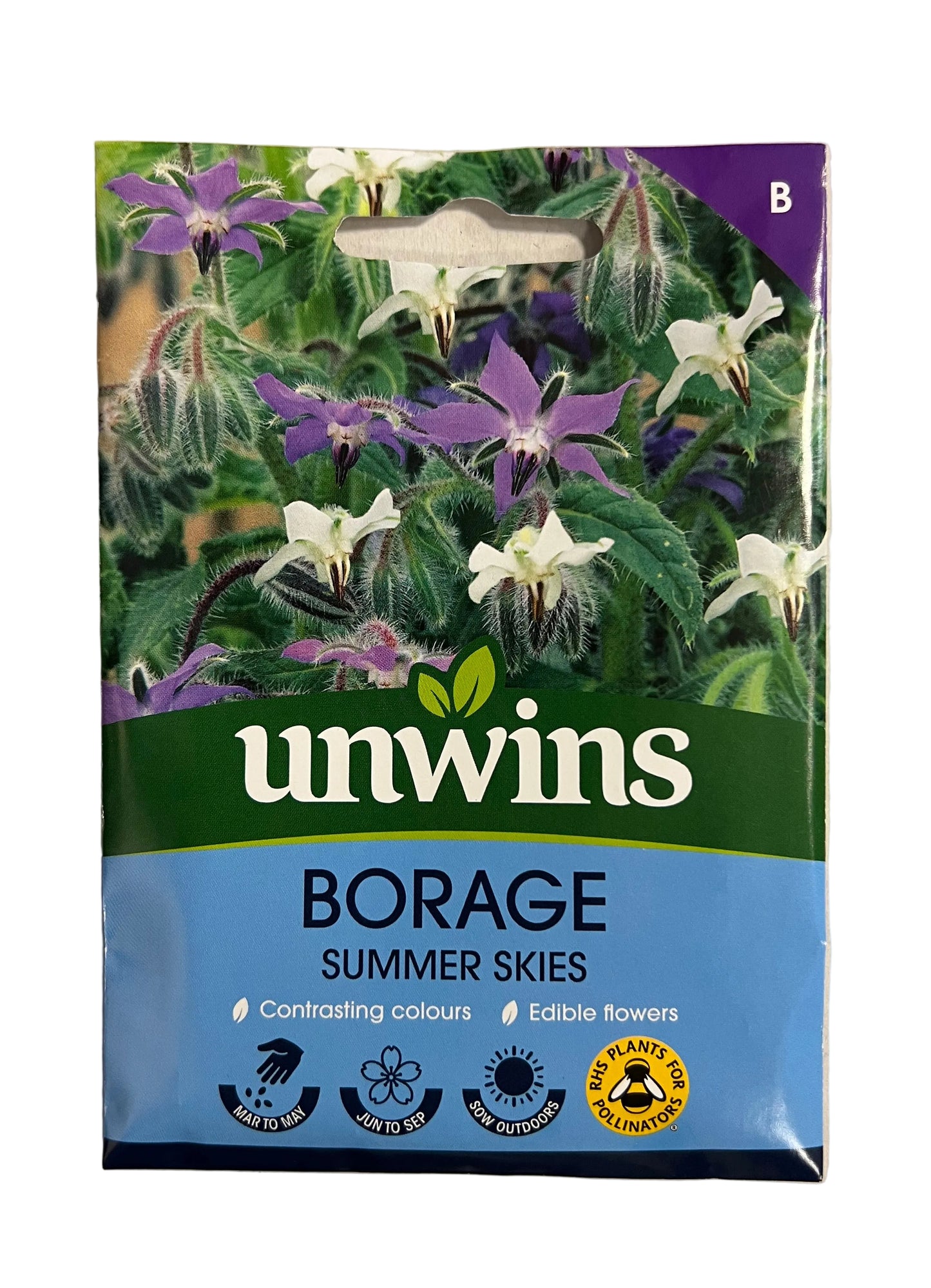 Unwins Borage Summer Skies – Herb Seeds