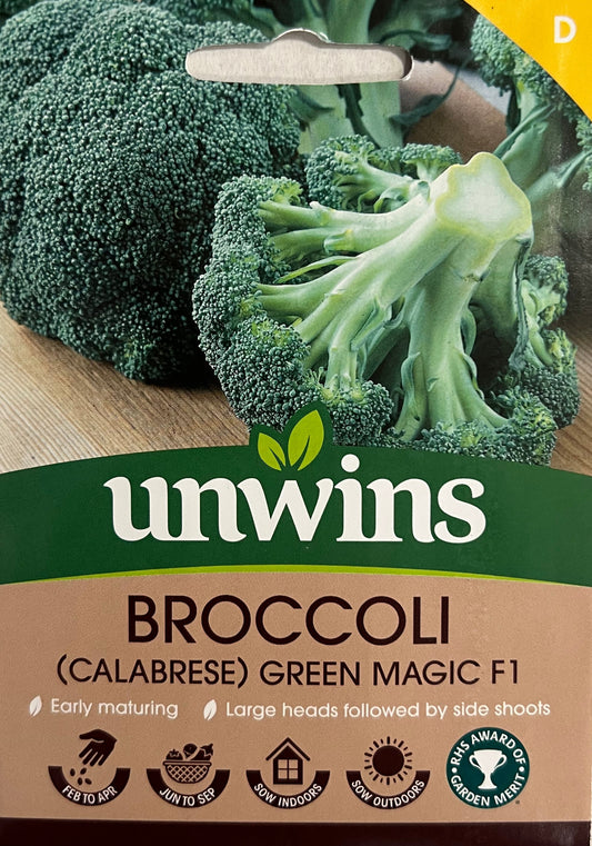 Unwins Broccoli (Calabrese) Green Magic F1 – Vegetable Seeds