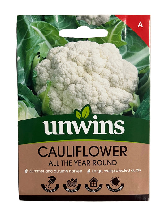 Unwins Cauliflower All Year Round – Vegetable Seeds