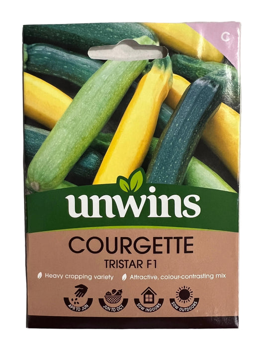 Unwins Courgette Tristar F1 – Vegetable Seeds