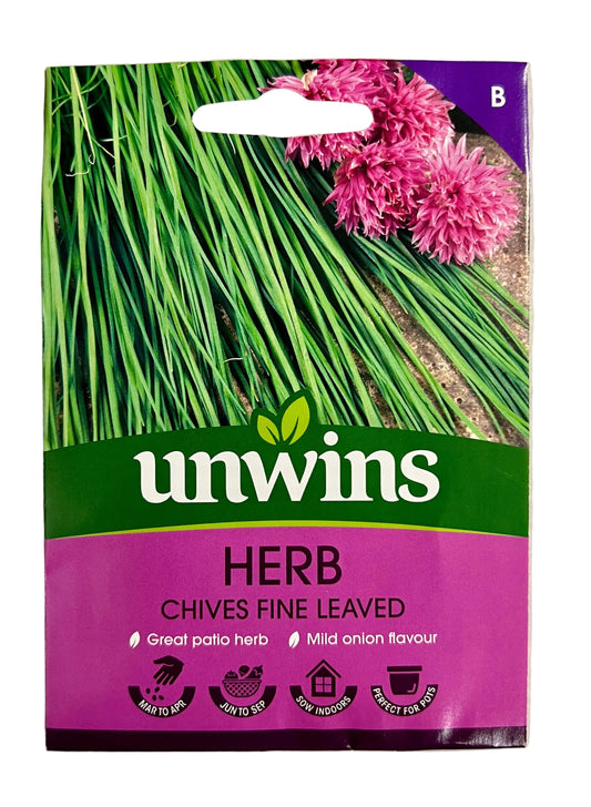Unwins Herb Chives Fine Leaved – Herb Seeds