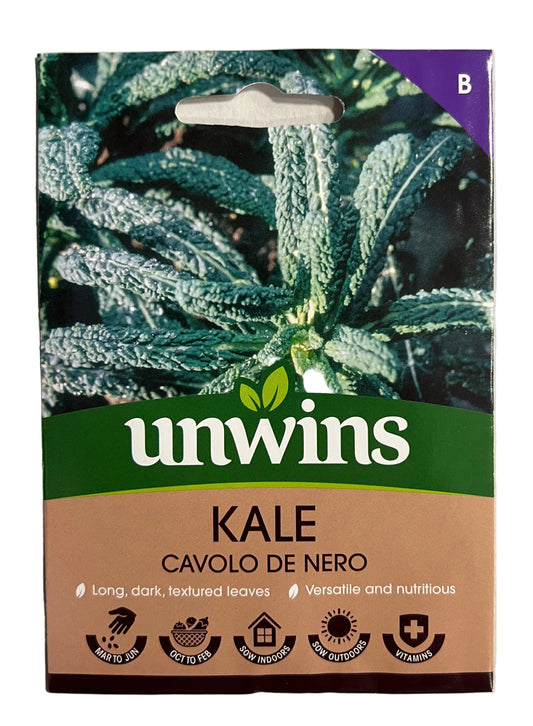 Unwins Kale Cavolo De Nero – Vegetable Seeds