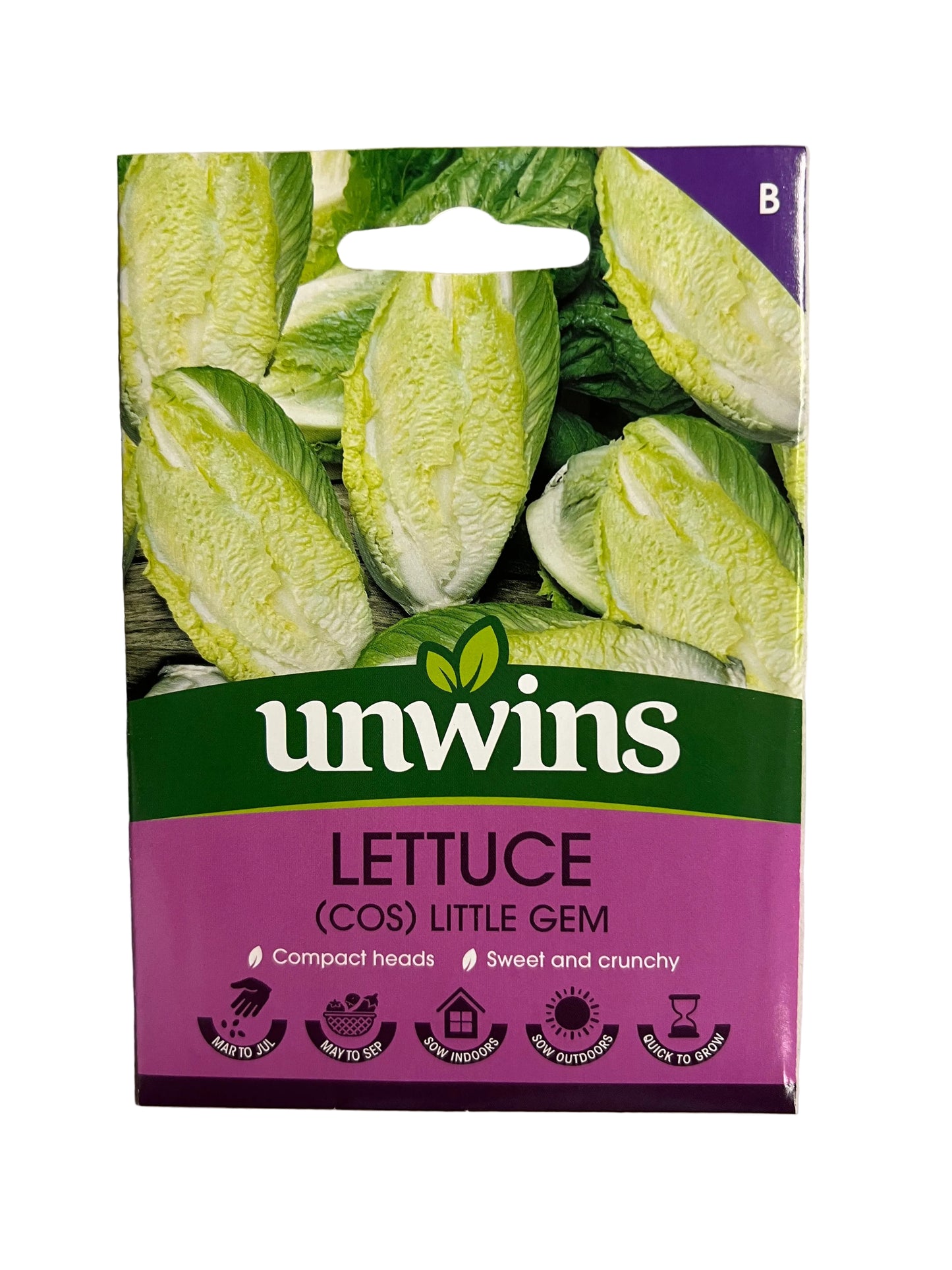 Unwins Lettuce (Cos) Little Gem – Vegetable Seeds