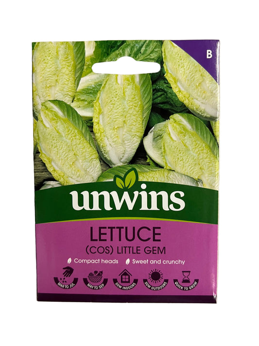 Unwins Lettuce (Cos) Little Gem – Vegetable Seeds