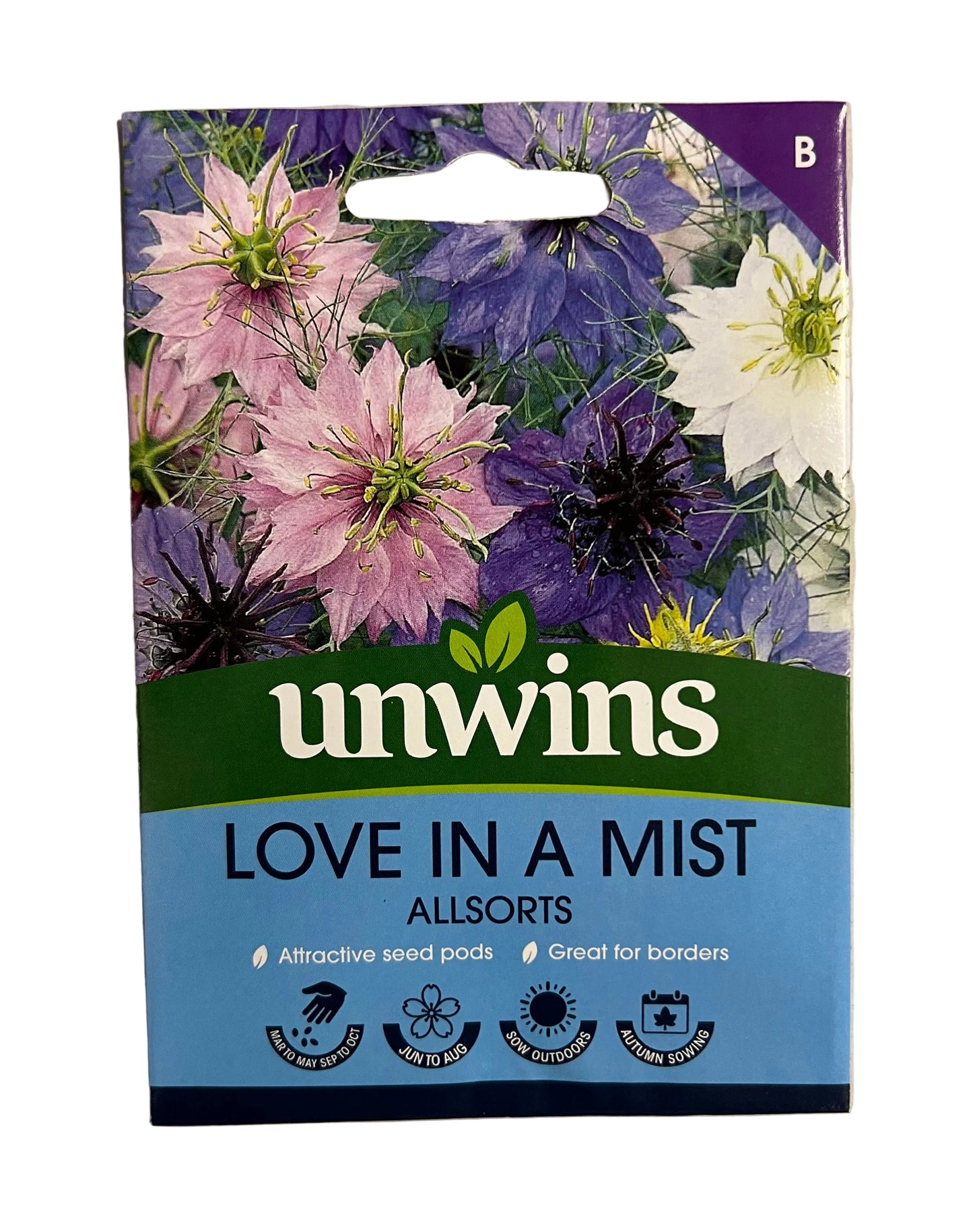 Unwins Love In A Mist Allsorts – Flower Seeds