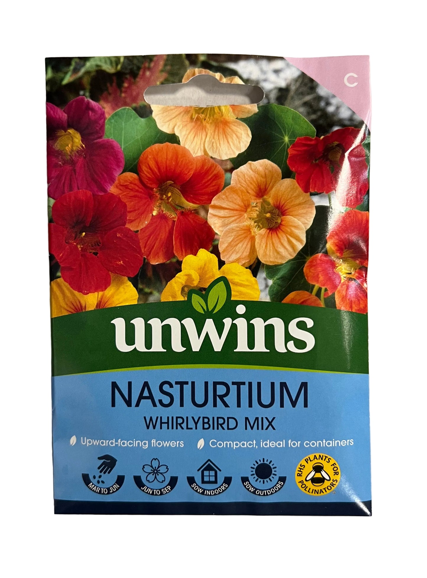Unwins Nasturtium Whirlybird Mix – Flower Seeds