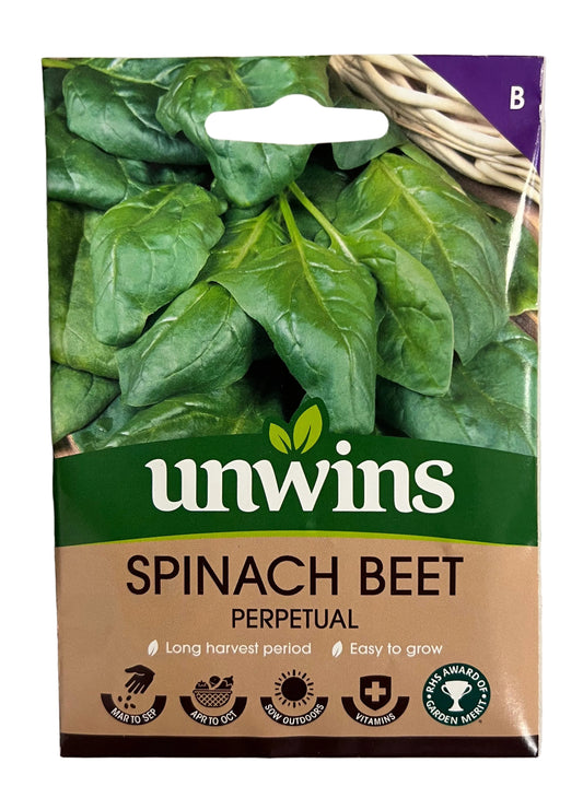 Unwins Spinach Beet Perpetual – Vegetable Seeds